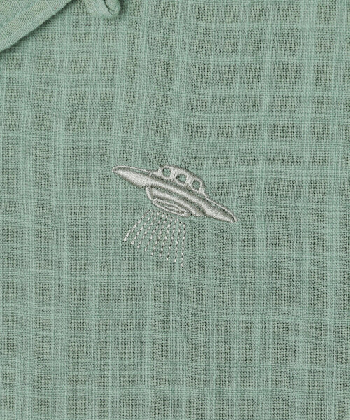 Bshop（ビショップ）の「ROUND TWO | オープンカラー 半袖シャツ MEN（シャツ/ブラウス・メンズ・グリーン・M/L）」の8枚目の写真