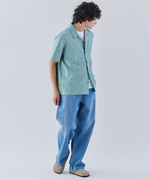 Bshop（ビショップ）の「ROUND TWO | オープンカラー 半袖シャツ MEN（シャツ/ブラウス・メンズ・グリーン・M/L）」の17枚目の写真
