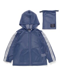 BeBe | 【防虫加工】メッシュロゴテープパーカー・巾着付き(90~140cm)(パーカー)