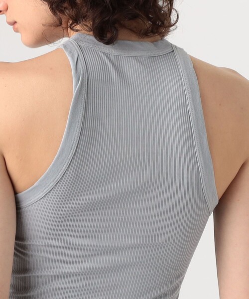 JAMES PERSE（ジェームスパース）の「コットンリブジャージー タンクトップ  WNL3625（タンクトップ・レディース・グレー/ライトベージュ・0/2/1）」の7枚目の写真