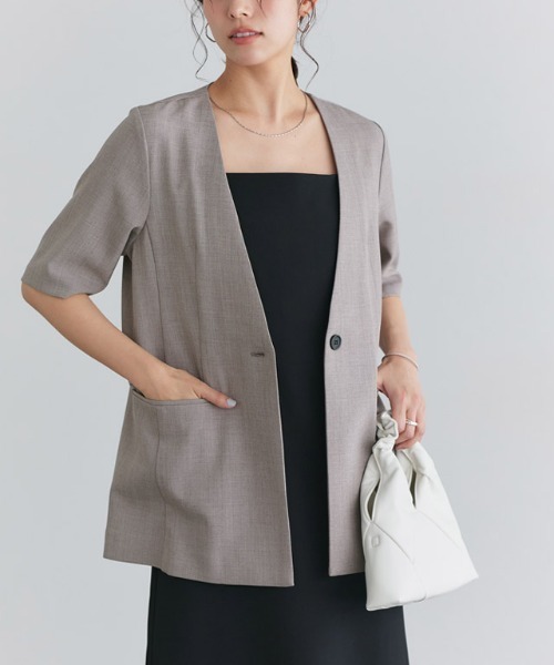 選べる接触冷感ハーフスリーブジャケット（その他アウター