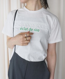 【O'fmus】エンボスロゴコンパクトTシャツ ofmw25s018