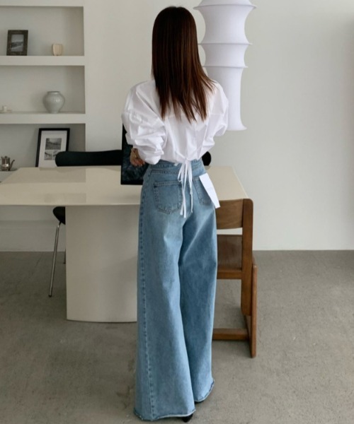 UNISEX》Big Pocket 2WAY Baggy Denim Cargo Pants/ビッグ