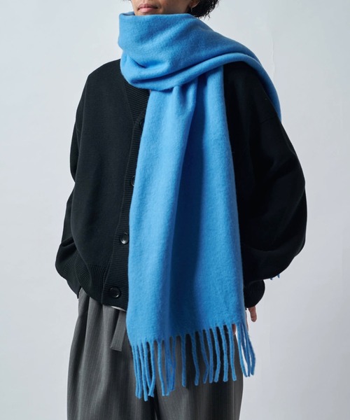 セール】ソフトタッチボリュームロングカラーマフラー（マフラー