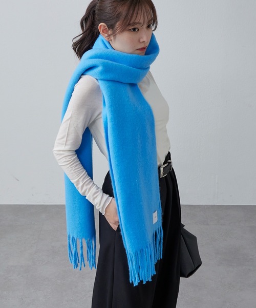 セール】ソフトタッチボリュームロングカラーマフラー（マフラー