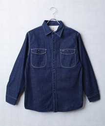 【KATO'/カトー】3ST WORK SHIRTS ライトオンス 8oz ミリタリー デニム シャツ KS007OW