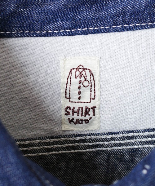 KATO`（カトー）の「【KATO'/カトー】3ST WORK SHIRTS ライトオンス 8oz ミリタリー デニム シャツ KS007OW（シャツ/ブラウス・メンズ・ワンウォッシュ・SMALL/MEDIUM）」の7枚目の写真