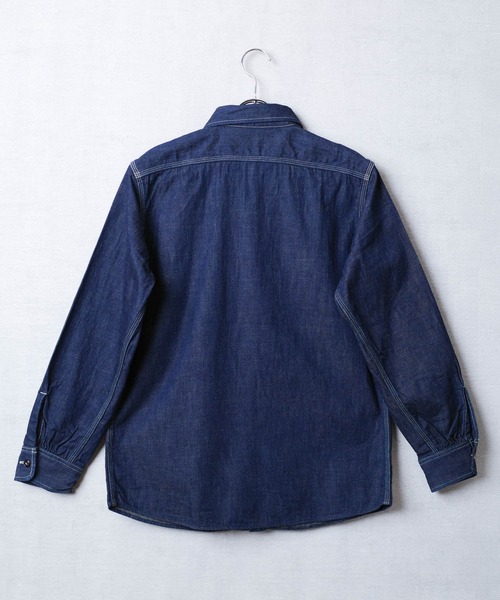 KATO`（カトー）の「【KATO'/カトー】3ST WORK SHIRTS ライトオンス 8oz ミリタリー デニム シャツ KS007OW（シャツ/ブラウス・メンズ・ワンウォッシュ・SMALL/MEDIUM）」の8枚目の写真