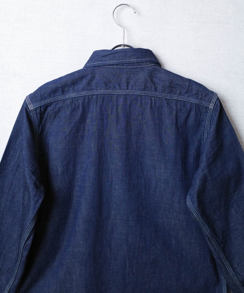 KATO`（カトー）の「【KATO'/カトー】3ST WORK SHIRTS ライトオンス 8oz ミリタリー デニム シャツ KS007OW（シャツ/ブラウス・メンズ・ワンウォッシュ・SMALL/MEDIUM）」の9枚目の写真
