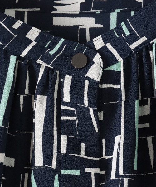 セール】幾何柄ブラウス≪洗濯機で洗える≫（シャツ/ブラウス）｜la.f