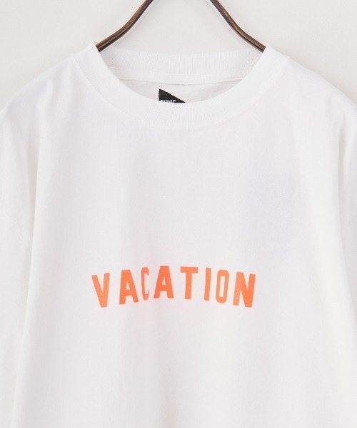 FUNG（ファング）の「[FUNG/ファング] VACATION カットオフ プリントＴシャツ（Tシャツ/カットソー・レディース・ホワイト・M）」の4枚目の写真