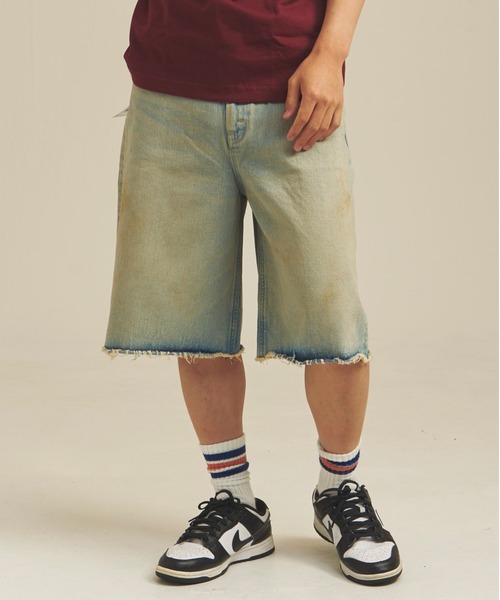 【rie‼︎】 LEE-RIDER WIDE SHORTS（デニムパンツ）｜Lee（リー）のファッション