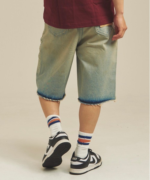Lee（リー）の「LEE-RIDER WIDE SHORTS（デニムパンツ・メンズ・ライトインディゴブルー/ダークインディゴブルー・L/M）」の15枚目の写真