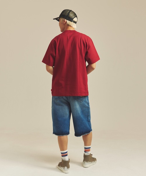 Lee（リー）の「LEE-RIDER WIDE SHORTS（デニムパンツ・メンズ・ライトインディゴブルー/ダークインディゴブルー・L/M）」の12枚目の写真