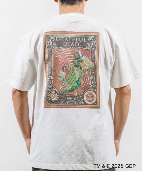 Grateful Dead(グレイトフルデッド)の「RIVER SIDE CULTURE/GRATEFUL DEAD×RSC(グレイトフルデッド) SKULL ROCK Tシャツ (M4)(Tシャツ/カットソー・メンズ・チャコールグレー/ホワイト・X-LARGE/LARGE/MEDIUM)」の4枚目の写真