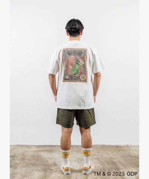Grateful Dead(グレイトフルデッド)の「RIVER SIDE CULTURE/GRATEFUL DEAD×RSC(グレイトフルデッド) SKULL ROCK Tシャツ (M4)(Tシャツ/カットソー・メンズ・チャコールグレー/ホワイト・X-LARGE/LARGE/MEDIUM)」の6枚目の写真