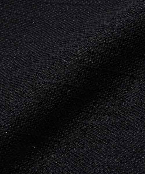 NANO universe（ナノユニバース）の「スラブラメ ノーカラージャケット（ノーカラージャケット・メンズ・ブラック/キャメル・M/L）」の22枚目の写真