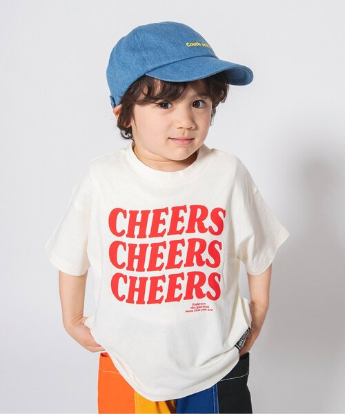 BREEZE（ブリーズ）の「ビッグロゴ半袖Tシャツ（Tシャツ/カットソー・キッズ・ライム/ピンク/オフホワイト/チャコール・140/130/120/110/100/90/80）」の2枚目の写真