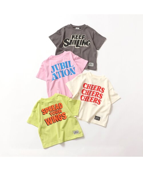 BREEZE（ブリーズ）の「ビッグロゴ半袖Tシャツ（Tシャツ/カットソー・キッズ・ライム/ピンク/オフホワイト/チャコール・140/130/120/110/100/90/80）」の8枚目の写真