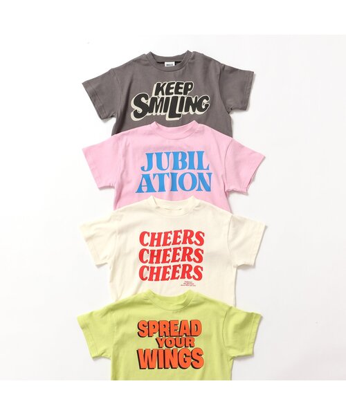 BREEZE（ブリーズ）の「ビッグロゴ半袖Tシャツ（Tシャツ/カットソー・キッズ・ライム/ピンク/オフホワイト/チャコール・140/130/120/110/100/90/80）」の9枚目の写真