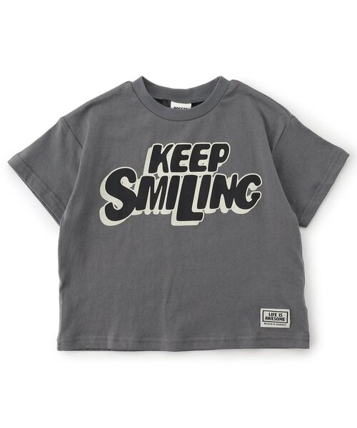 BREEZE（ブリーズ）の「ビッグロゴ半袖Tシャツ（Tシャツ/カットソー・キッズ・ライム/ピンク/オフホワイト/チャコール・140/130/120/110/100/90/80）」の13枚目の写真