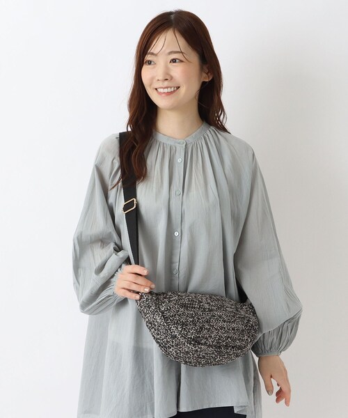 one'sterrace(ワンズテラス)の「SE 雑材 半月ショルダー(ショルダーバッグ・レディース・ベージュ系その他7/ブラック系8/ライトグリーン系・99)」の17枚目の写真