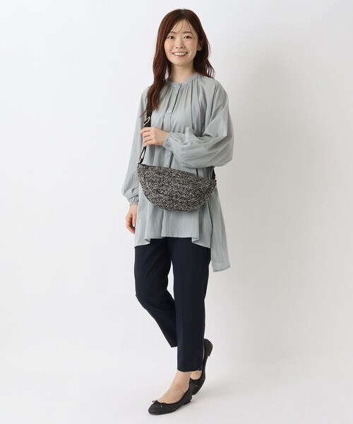 one'sterrace(ワンズテラス)の「SE 雑材 半月ショルダー(ショルダーバッグ・レディース・ベージュ系その他7/ブラック系8/ライトグリーン系・99)」の18枚目の写真