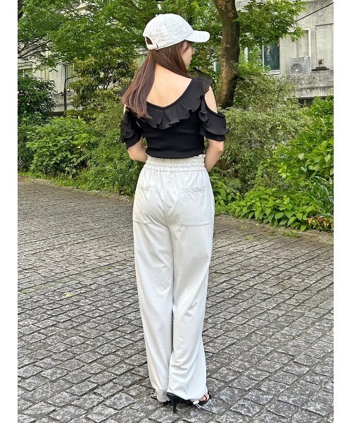 SNIDEL　フリルプリーツニットプルオーバー SNIDEL｜フリルプリーツニットプルオーバー | Rakuten Fashion