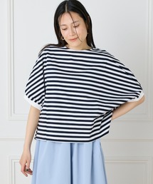I.T.'S international（イッツインターナショナル）の「【接触冷感】切替タックプルオーバー（Tシャツ/カットソー）」