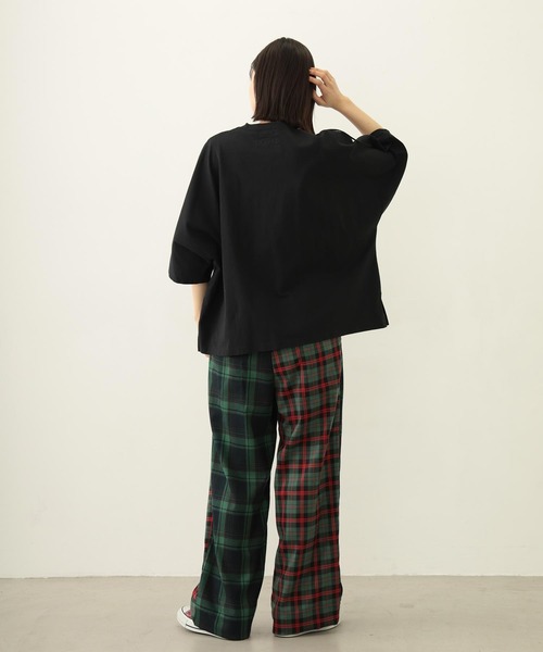 MILKFED.(ミルクフェド)の「FRINGE TOP(Tシャツ/カットソー・レディース・オフホワイト/アッシュ/ブラック・ONE SIZE)」の14枚目の写真