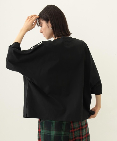MILKFED.(ミルクフェド)の「FRINGE TOP(Tシャツ/カットソー・レディース・オフホワイト/アッシュ/ブラック・ONE SIZE)」の11枚目の写真