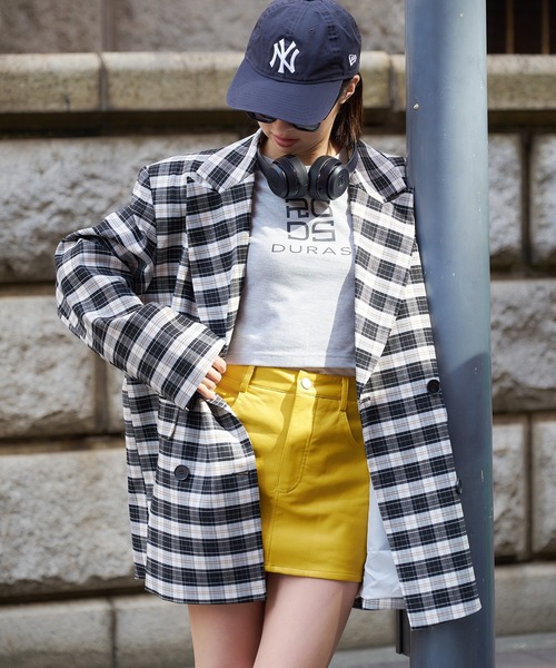 DURAS(デュラス)の「チェックダブルジャケット(テーラードジャケット・レディース・ブラック×ホワイト・FREE)」の11枚目の写真