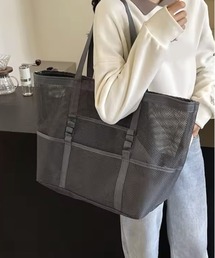 ammy. | 【 ammy. / エイミードット 】 メッシュ 大容量 トートバッグ / ビーチバッグ プールバッグ(トートバッグ)