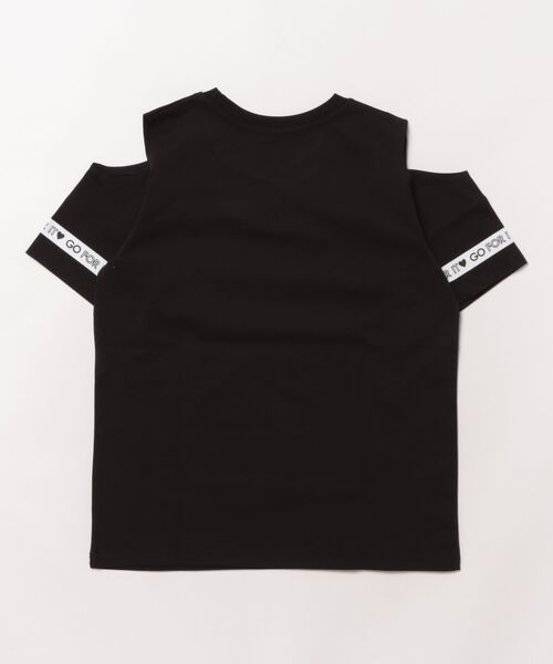 NAVY(ネイビー)の「NAVY ドライなラッシュガード仕様 ドライタッチ 肩あきTシャツ(Tシャツ/カットソー・キッズ・ブルーグリーン/ブラック/ミント/ピンク・120/130/140/160/150)」の11枚目の写真