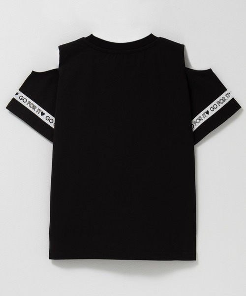 NAVY(ネイビー)の「NAVY ドライなラッシュガード仕様 ドライタッチ 肩あきTシャツ(Tシャツ/カットソー・キッズ・ブルーグリーン/ブラック/ミント/ピンク・120/130/140/160/150)」の12枚目の写真