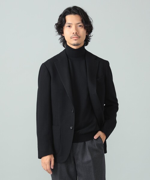 BRILLA per il gusto（ブリッラペルイルグースト）の「LORO PIANA FABRIC ストレッチウール ソリッド ジャケット（その他アウター・メンズ・ブラック・48/46/44）」の10枚目の写真