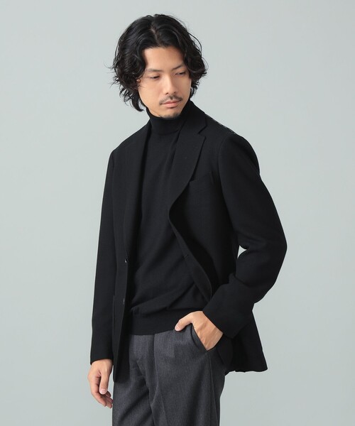 BRILLA per il gusto（ブリッラペルイルグースト）の「LORO PIANA FABRIC ストレッチウール ソリッド ジャケット（その他アウター・メンズ・ブラック・48/46/44）」の11枚目の写真