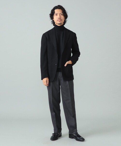 BRILLA per il gusto（ブリッラペルイルグースト）の「LORO PIANA FABRIC ストレッチウール ソリッド ジャケット（その他アウター・メンズ・ブラック・48/46/44）」の12枚目の写真