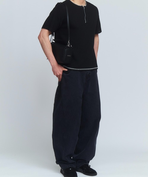 THE CLE（ザクレ）の「HENLEY NECK POLO SHIRT（ニット/セーター・メンズ・アイボリー/ブラック/チャコール・SMALL/MEDIUM/LARGE）」の13枚目の写真