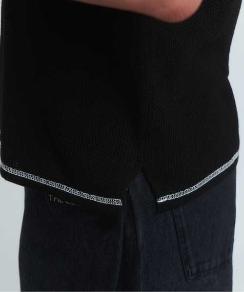 THE CLE（ザクレ）の「HENLEY NECK POLO SHIRT（ニット/セーター・メンズ・アイボリー/ブラック/チャコール・SMALL/MEDIUM/LARGE）」の16枚目の写真