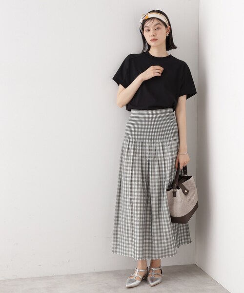 THE SHOP TK (ザ ショップ ティーケー )の「フレンチ袖プルオーバー【毛玉になりにくい/接触冷感/UV/洗濯機OK】(Tシャツ/カットソー・レディース・オフホワイト/ブラック/ライトパープル/ワインレッド・12/13)」の11枚目の写真