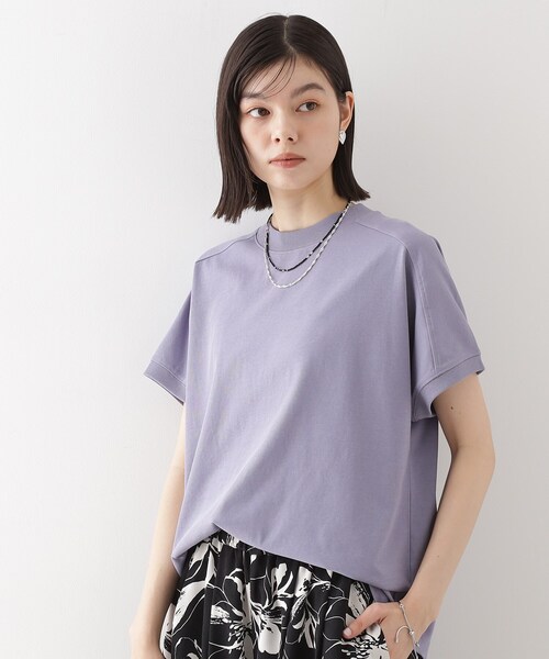 THE SHOP TK (ザ ショップ ティーケー )の「フレンチ袖プルオーバー【毛玉になりにくい/接触冷感/UV/洗濯機OK】(Tシャツ/カットソー・レディース・オフホワイト/ブラック/ライトパープル/ワインレッド・12/13)」の17枚目の写真