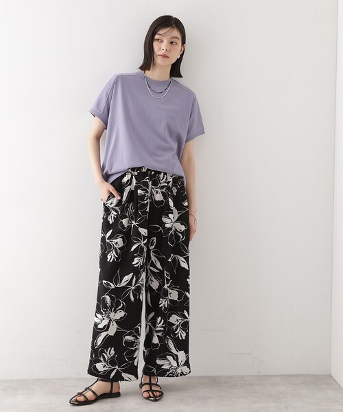 THE SHOP TK (ザ ショップ ティーケー )の「フレンチ袖プルオーバー【毛玉になりにくい/接触冷感/UV/洗濯機OK】(Tシャツ/カットソー・レディース・オフホワイト/ブラック/ライトパープル/ワインレッド・12/13)」の19枚目の写真