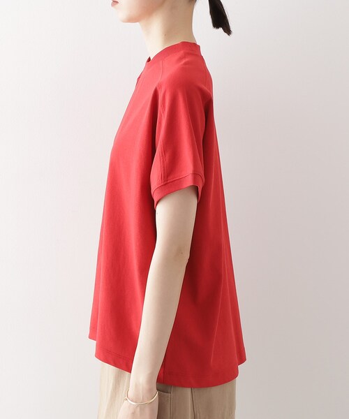 THE SHOP TK (ザ ショップ ティーケー )の「フレンチ袖プルオーバー【毛玉になりにくい/接触冷感/UV/洗濯機OK】(Tシャツ/カットソー・レディース・オフホワイト/ブラック/ライトパープル/ワインレッド・12/13)」の22枚目の写真