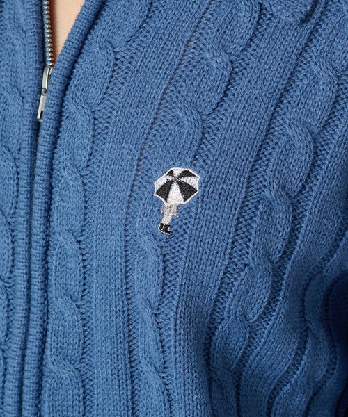 ONCILY（オンシェリー）の「DOUBLE-ZIP KNIT SHIRT / ダブルジップニットシャツ（シャツ/ブラウス・メンズ・ブラック/ブルー/グレー・MEDIUM/SMALL/LARGE）」の22枚目の写真