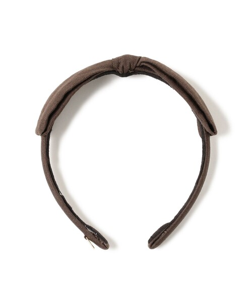 こども ビームス（コドモビームス）の「lusikka / リネン カトリーヌ カチューシャ 2025（カチューシャ・キッズ・ブラック/ダークブラウン・ONE SIZE）」の2枚目の写真