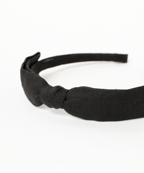 こども ビームス（コドモビームス）の「lusikka / リネン カトリーヌ カチューシャ 2025（カチューシャ・キッズ・ブラック/ダークブラウン・ONE SIZE）」の5枚目の写真