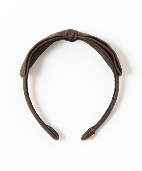こども ビームス（コドモビームス）の「lusikka / リネン カトリーヌ カチューシャ 2025（カチューシャ・キッズ・ブラック/ダークブラウン・ONE SIZE）」の6枚目の写真