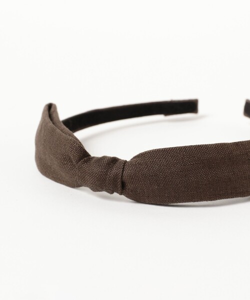 こども ビームス（コドモビームス）の「lusikka / リネン カトリーヌ カチューシャ 2025（カチューシャ・キッズ・ブラック/ダークブラウン・ONE SIZE）」の7枚目の写真