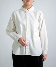 D.M.G. | [D.M.G / ディーエムジー] コットンフランネル ラウンドカラーシャツ(シャツ/ブラウス)